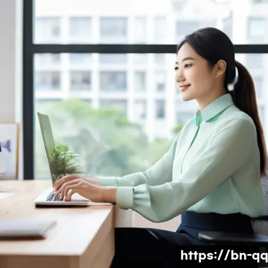 하이브리드 워크에서의 커뮤니케이션 팁 - **Prompt 1: Productive Home Office Professional**
A detailed, high-resolution image of a young p...