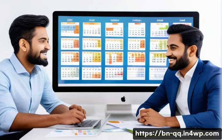 하이브리드 팀 관리 전략 - A diverse Bengali hybrid work team engaged in a vibrant video meeting, with men and women dressed in...